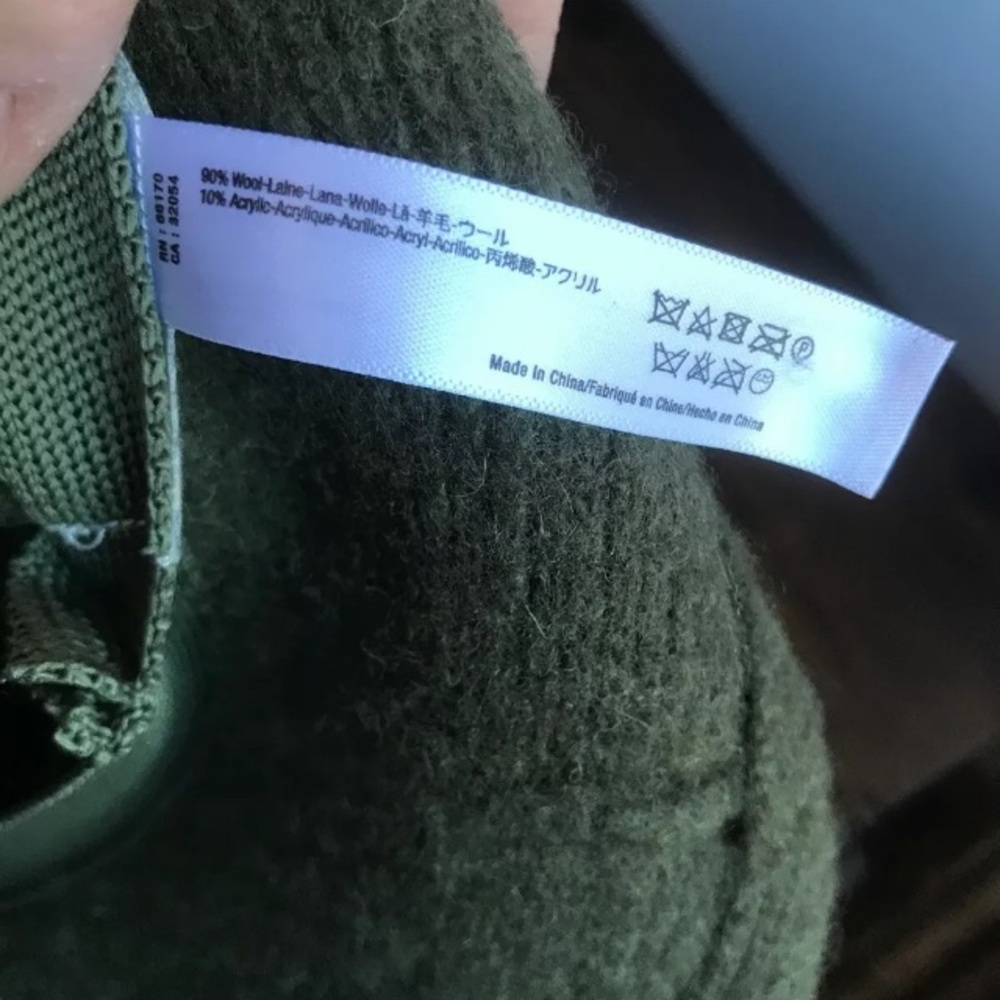 New Free People Devon wool bucket hat green Maeve - Picture 6 of 8
